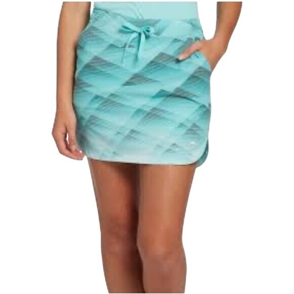 Slazenger Pants - Slazenger Skort Athletic Golf Tennis Activewear Geometric Print‎ Aqua Size xs